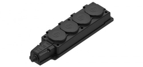 Колодка удлинителя 4-м MultiSet 16А 250В IP44 с заземл. каучук черн. SE MST4104BK Колодка удлинителя 4-м MultiSet 16А 250В IP44 с заземл. каучук черн. SE MST4104BK