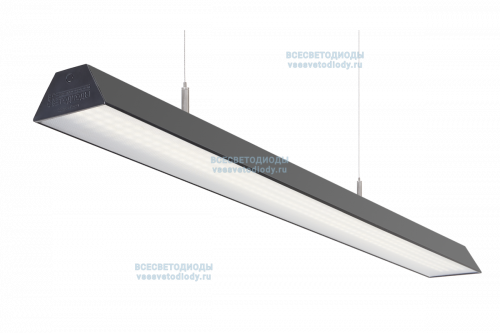 Светильник ТРЕЙД VS306 76W-8600Lm 5000-5500К МИКРОПРИЗМА IP40 с БАП (vsesv) на 3 часа чёрный