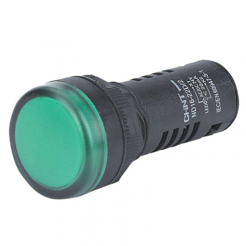 Индикатор помехозащищенный ND16-22D/4K2 зел. AC 230В (R) CHINT 146694 Индикатор помехозащищенный ND16-22D/4K2 зел. AC 230В (R) CHINT 146694