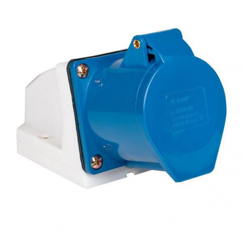 Розетка наружн. уст. 32А 220В 2P+РЕ IP44 (123) EKF ps-123-32-220 Розетка наружн. уст. 32А 220В 2P+РЕ IP44 (123) EKF ps-123-32-220