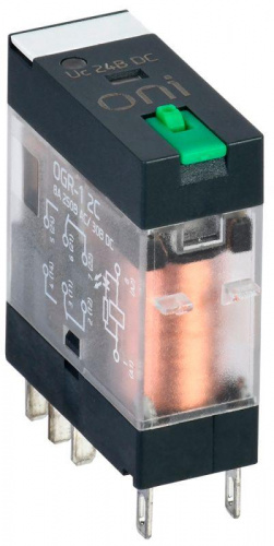 Реле общего назначения OGR-1 2C 24В DC с LED и тест. кнопкой ONI OGR-1-2C-DC24V-L-B Реле общего назначения OGR-1 2C 24В DC с LED и тест. кнопкой ONI OGR-1-2C-DC24V-L-B