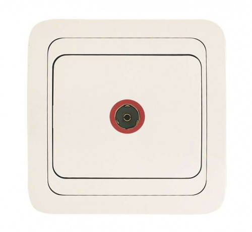 Розетка телевизионная TV 1-м СП Mimoza 16А IP20 бел./бел. Makel 12007 Розетка телевизионная TV 1-м СП Mimoza 16А IP20 бел./бел. Makel 12007