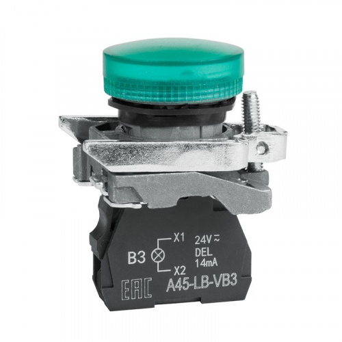 Лампа сигнальная OptiSignal D22 C4-L-B3 зел. металл 24VAC/DC XB4BVB3 КЭАЗ 332175 Лампа сигнальная OptiSignal D22 C4-L-B3 зел. металл 24VAC/DC XB4BVB3 КЭАЗ 332175