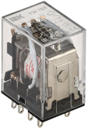 Реле РЭК 78-4 3А 220В AC IEK RRP20-4-03-220A Реле РЭК 78-4 3А 220В AC IEK RRP20-4-03-220A