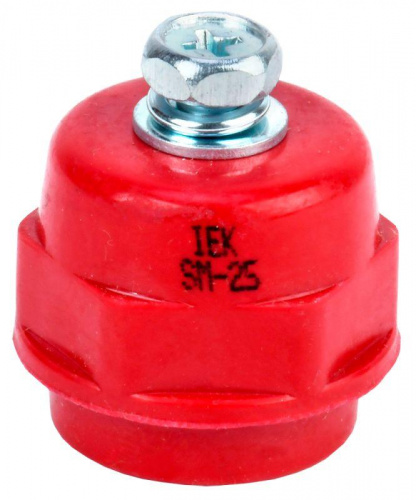 Изолятор SM25 (М6) силовой с болтом IEK YIS11-25-06-B Изолятор SM25 (М6) силовой с болтом IEK YIS11-25-06-B