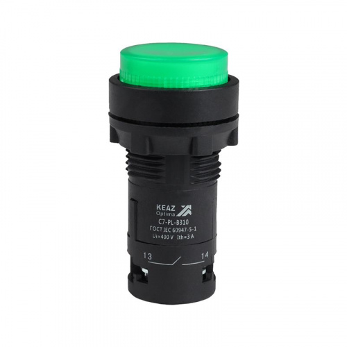 Кнопка с подсветкой OptiSignal Compact D22 С7-PL-B310 зел. 1НО 24В AC/DC XB7NW33B1 КЭАЗ 362090 Кнопка с подсветкой OptiSignal Compact D22 С7-PL-B310 зел. 1НО 24В AC/DC XB7NW33B1 КЭАЗ 362090