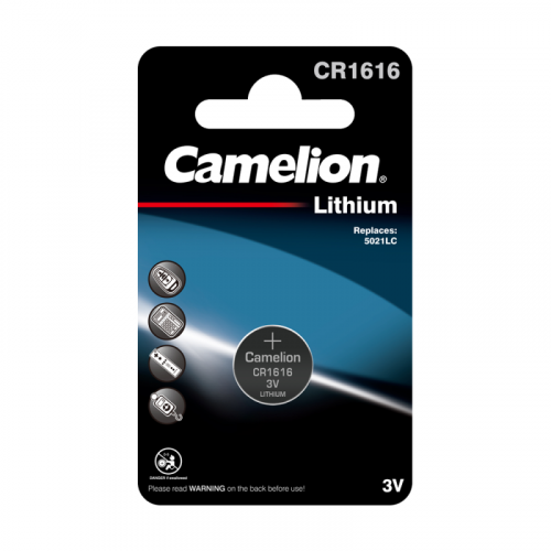 Элемент питания литиевый CR1616 BL-1 (блист.1шт) Camelion 3070 Элемент питания литиевый CR1616 BL-1 (блист.1шт) Camelion 3070