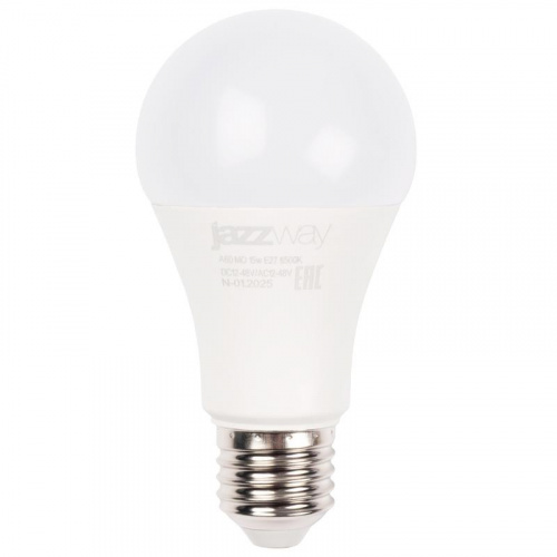Лампа светодиодная низковольтная PLED-A60 MO 15Вт 6500К холод. бел. E27 12-48В AC/DC Pro JazzWay 5050594 Лампа светодиодная низковольтная PLED-A60 MO 15Вт 6500К холод. бел. E27 12-48В AC/DC Pro JazzWay 5050594