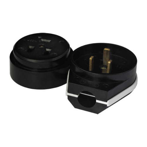 Разъем РШ-ВШ 32А 250В 2P+PE откр. уст. черн. UNIVersal 1234 Разъем РШ-ВШ 32А 250В 2P+PE откр. уст. черн. UNIVersal 1234