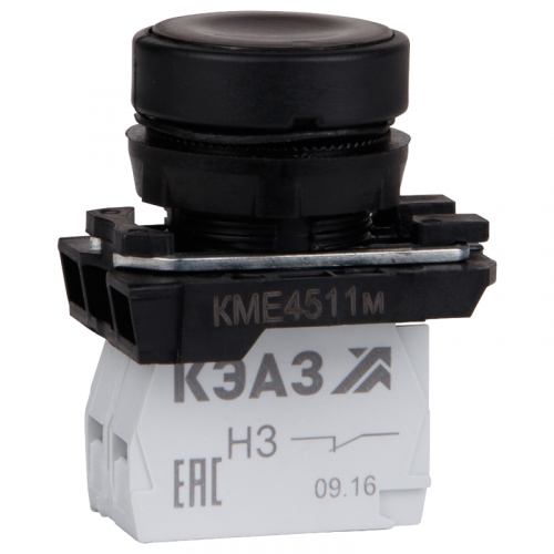 Кнопка КМЕ 4511м 1но+1нз цилиндр IP54 черн. КЭАЗ 248246 Кнопка КМЕ 4511м 1но+1нз цилиндр IP54 черн. КЭАЗ 248246