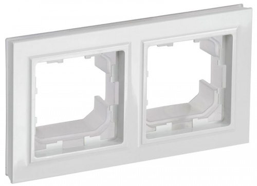 Рамка 2-м IP44 BRITE РУ-2-БрБ-44 бел. IEK BR-M22-44-K01 Рамка 2-м IP44 BRITE РУ-2-БрБ-44 бел. IEK BR-M22-44-K01