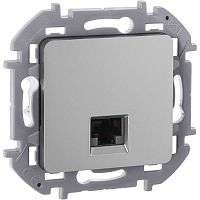 Розетка компьютерная СП Inspiria RJ45 кат.5E UTP IP20 алюм. IEK 673827