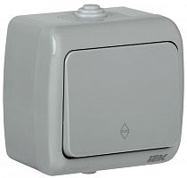 Выключатель проходной 1-кл. 1п ОП AQUATIC ВС-20-1-2-А 10А IP54 GENERICA EVA12-K03-10-54