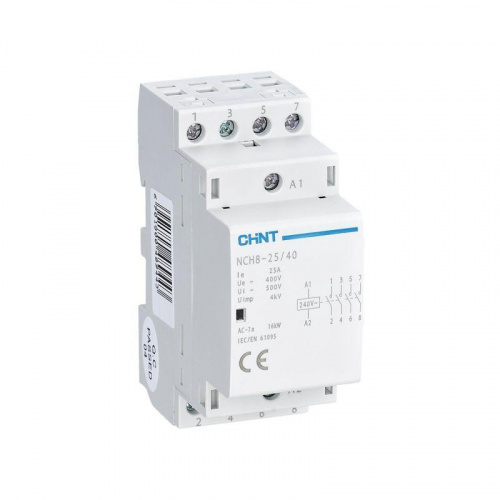 Контактор модульный NCH8-25/40 25А 4НО AC 220/230В 50Гц (R) CHINT 256089 Контактор модульный NCH8-25/40 25А 4НО AC 220/230В 50Гц (R) CHINT 256089