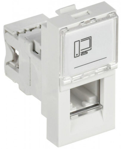 Розетка компьютерная 1-м 1мод. RJ45 кат.5E UTP механизм PRIMER IEK CKK-40D-RI1-K01 Розетка компьютерная 1-м 1мод. RJ45 кат.5E UTP механизм PRIMER IEK CKK-40D-RI1-K01