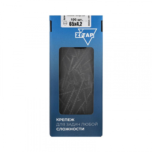 Саморез гипсокартон-дерево 4.2х65 (коробка) (уп.100шт) Tech-Krep/Zitar 102126 Саморез гипсокартон-дерево 4.2х65 (коробка) (уп.100шт) Tech-Krep/Zitar 102126
