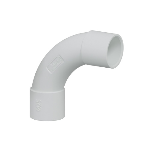 Поворот 90гр., для аспирационной системы D25мм, АБС, цвет белый Поворот 90гр., для аспирационной системы D25мм, АБС, цвет белый