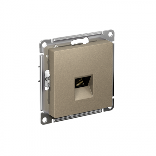 Розетка компьютерная AtlasDesign RJ45 кат.5E механизм шампань SE ATN000583 Розетка компьютерная AtlasDesign RJ45 кат.5E механизм шампань SE ATN000583