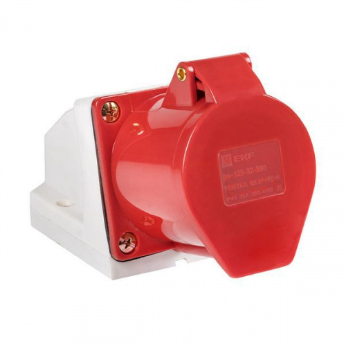 Розетка наружн. уст. 32А 380В 3P+РЕ+N IP44 (125) EKF ps-125-32-380 Розетка наружн. уст. 32А 380В 3P+РЕ+N IP44 (125) EKF ps-125-32-380