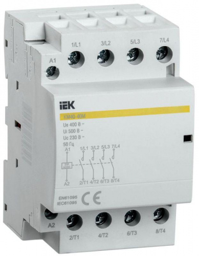 Контактор модульный КМ40-40М AC/DC KARAT IEK MKK21-40-40