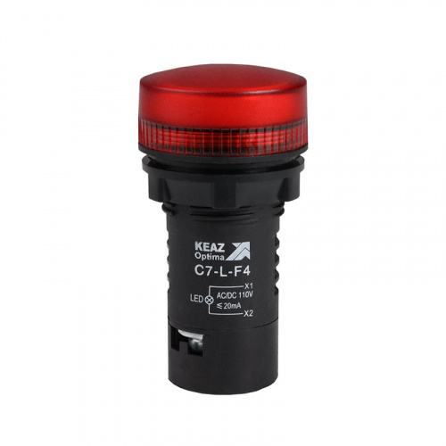Лампа светодиодная OptiSignal Compact D22 С7-L-F4 красн. 110В AC/DC XB7EV04GP КЭАЗ 362155 Лампа светодиодная OptiSignal Compact D22 С7-L-F4 красн. 110В AC/DC XB7EV04GP КЭАЗ 362155