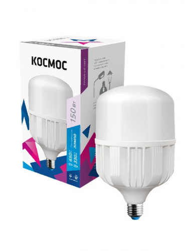 Лампа светодиодная высокомощная HWLED 150Вт 6500К E27/E40 220В КОСМОС KHWLED150WE2765 Лампа светодиодная высокомощная HWLED 150Вт 6500К E27/E40 220В КОСМОС KHWLED150WE2765