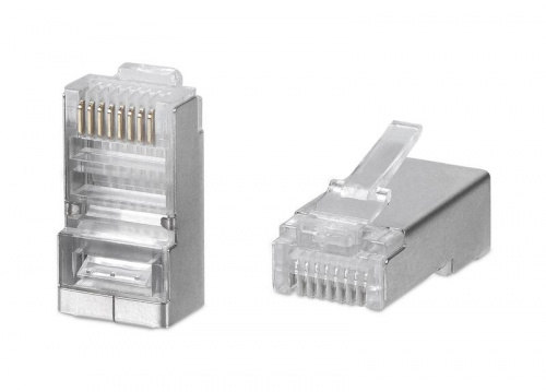 Коннектор RJ45(8P8C) кат.5E экранир. универс. (уп.100шт) TOKOV ELECTRIC TKE-CN-5E24-STP