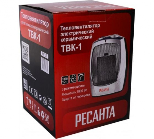 Тепловентилятор ТВК-1 1.8кВт Ресанта 67/2/3 Тепловентилятор ТВК-1 1.8кВт Ресанта 67/2/3