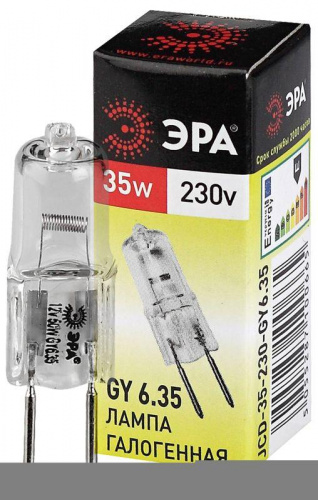 Лампа галогенная GY6.35-JCD-35W-230V 35Вт капсула GY6.35 230В Эра C0027373 Лампа галогенная GY6.35-JCD-35W-230V 35Вт капсула GY6.35 230В Эра C0027373
