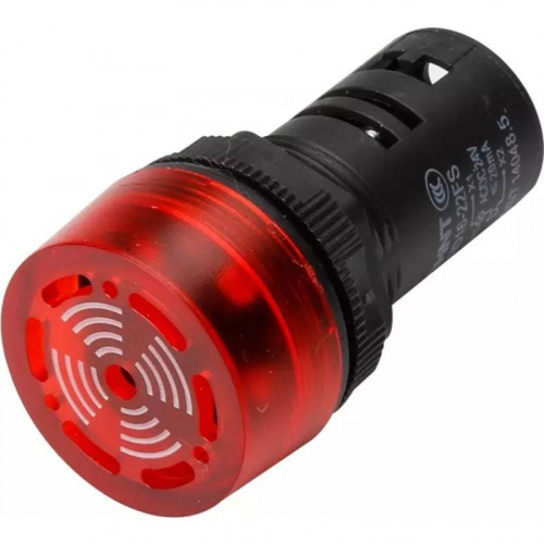 Сигнализатор звуковой ND16-22FS d22мм красн. LED AC 220В (R) CHINT 593399 Сигнализатор звуковой ND16-22FS d22мм красн. LED AC 220В (R) CHINT 593399