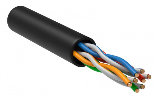 Кабель витая пара U/UTP кат.5E 4х2х24AWG solid CU LDPE Outdoor черн. (м) GENERICA BC3-C5E04-139-305-G Кабель витая пара U/UTP кат.5E 4х2х24AWG solid CU LDPE Outdoor черн. (м) GENERICA BC3-C5E04-139-305-G