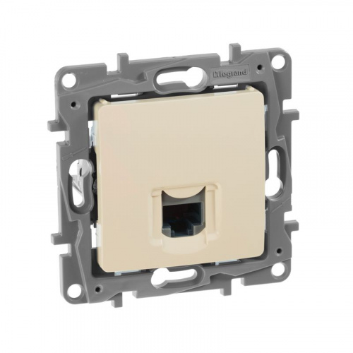 Розетка компьютерная 1-м СП Etika RJ45 кат.5E UTP IP20 механизм сл. кость IEK 672341 Розетка компьютерная 1-м СП Etika RJ45 кат.5E UTP IP20 механизм сл. кость IEK 672341