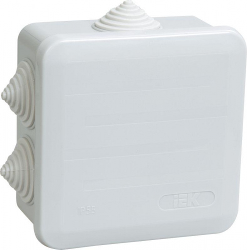 Коробка распаячная ОП 100х100х50 IP44 КМ41255 IEK UKOZ11-100-100-050-K41-44 Коробка распаячная ОП 100х100х50 IP44 КМ41255 IEK UKOZ11-100-100-050-K41-44