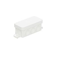 JBL090 Коробка распределительная без сальников о/п, 90х42х40мм 10вых., IP55 цвет белый, подходит для монтаж. пистолета  (упаковка DIY) Экопласт