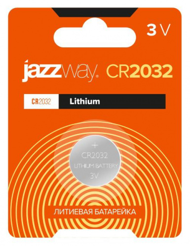 Элемент питания литиевый CR2032 3В BL-1 (блист.1шт) JazzWay 2852892 Элемент питания литиевый CR2032 3В BL-1 (блист.1шт) JazzWay 2852892