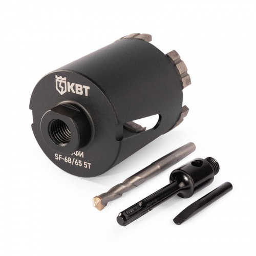 Коронка SF-68/65 5T с адаптером SDS-Plus ПРОФИ КВТ 102560 Коронка SF-68/65 5T с адаптером SDS-Plus ПРОФИ КВТ 102560