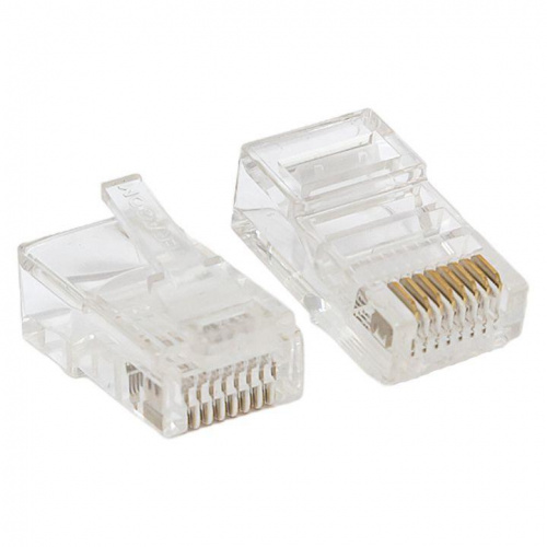 Коннектор RJ45 (8P8C) кат.5E неэкранир. 30мкд универс. (уп.50шт) TERACOM PRO EKF TRP-PLUG-5EUTP-50 Коннектор RJ45 (8P8C) кат.5E неэкранир. 30мкд универс. (уп.50шт) TERACOM PRO EKF TRP-PLUG-5EUTP-50