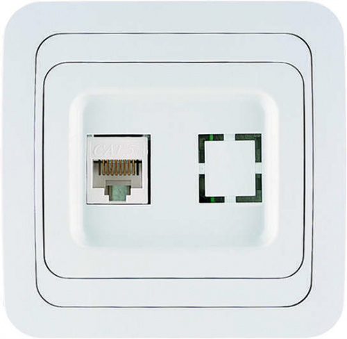 Розетка компьютерная 1-м СП Mimoza 16А IP20 бел./бел. Makel 12035 Розетка компьютерная 1-м СП Mimoza 16А IP20 бел./бел. Makel 12035