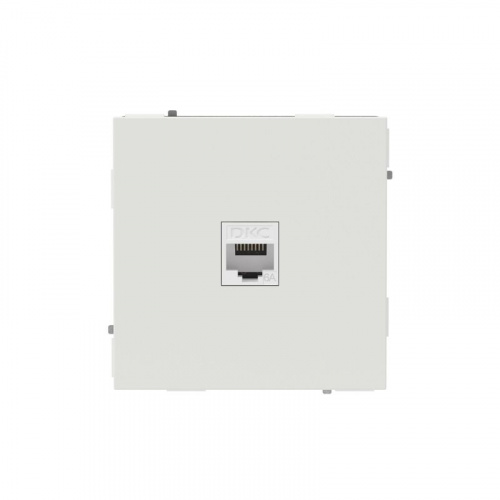Розетка компьютерная 1-м KANT RJ45 кат.6A без шторки бел. песок DKC 7010673 Розетка компьютерная 1-м KANT RJ45 кат.6A без шторки бел. песок DKC 7010673