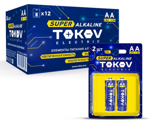 Элемент питания алкалиновый AA/LR6 (блист.2шт) TOKOV ELECTRIC TKE-ALS-LR6/B2 Элемент питания алкалиновый AA/LR6 (блист.2шт) TOKOV ELECTRIC TKE-ALS-LR6/B2