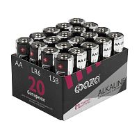 Элемент питания алкалиновый AA/LR6 1.5В Alkaline Pack-20 (уп.20шт) ФАZА 5028098