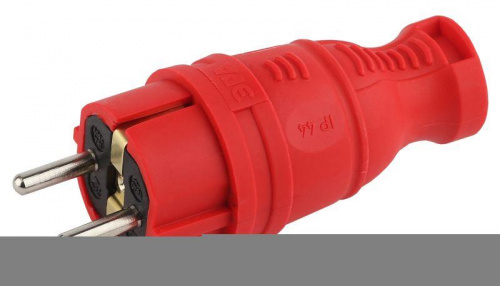 Вилка прямая V8-RED-IP44 16А IP44 з/з каучук красн. Эра Б0044547 Вилка прямая V8-RED-IP44 16А IP44 з/з каучук красн. Эра Б0044547
