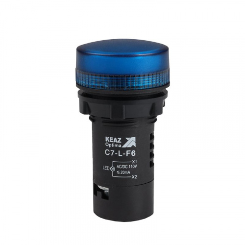 Лампа светодиодная OptiSignal Compact D22 С7-L-F6 син. 110В AC/DC XB7EV06GP КЭАЗ 362157 Лампа светодиодная OptiSignal Compact D22 С7-L-F6 син. 110В AC/DC XB7EV06GP КЭАЗ 362157