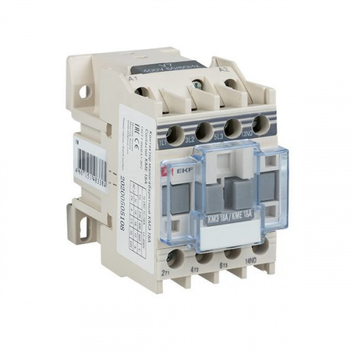 Контактор КМЭ-1 18А кат. 230В AC 1НО EKF ctr-s-18-220 Контактор КМЭ-1 18А кат. 230В AC 1НО EKF ctr-s-18-220
