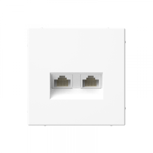 Розетка компьютерная 2-м ArtGallery RJ45 + RJ45 кат.5E механизм бел. SE GAL000185 Розетка компьютерная 2-м ArtGallery RJ45 + RJ45 кат.5E механизм бел. SE GAL000185