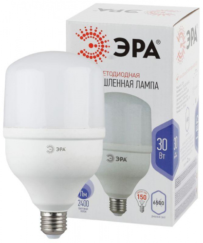 Лампа светодиодная высокомощная STD LED POWER T100-30W-6500-E27 30Вт T100 колокол 6500К холод. бел. E27 2400лм Эра Б0027004 Лампа светодиодная высокомощная STD LED POWER T100-30W-6500-E27 30Вт T100 колокол 6500К холод. бел. E27 2400лм Эра Б0027004