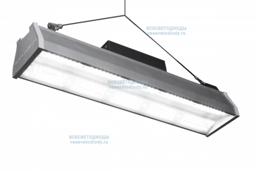 Светильник ПОЛЮС VS401 50W-6750Lm 5000-5500К ПРОЗРАЧНЫЙ IP65 на тросовом подвесе Светильник ПОЛЮС VS401 50W-6750Lm 5000-5500К ПРОЗРАЧНЫЙ IP65 на тросовом подвесе