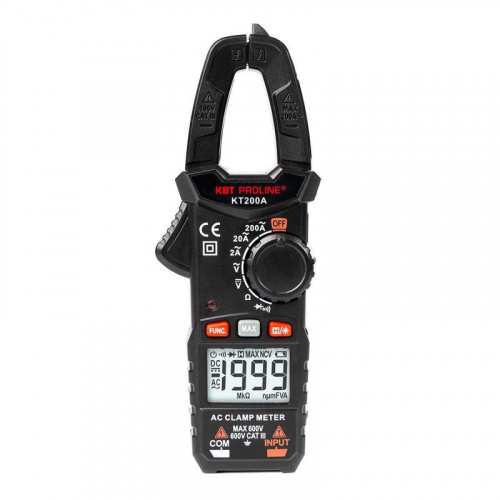 Клещи токовые цифровые KT 200A "PROLINE" КВТ 79129 Клещи токовые цифровые KT 200A "PROLINE" КВТ 79129