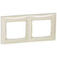 Рамка 2-м СП Valena IP20 горизонт. сл. кость (DIY-упак.) IEK 695632