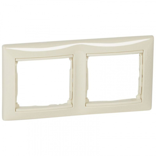 Рамка 2-м СП Valena IP20 горизонт. сл. кость (DIY-упак.) IEK 695632